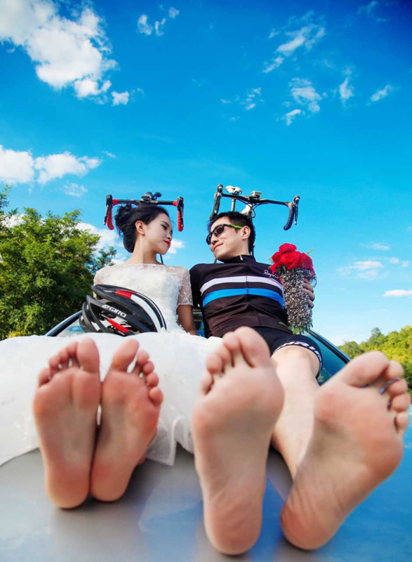 骑友创意婚纱照